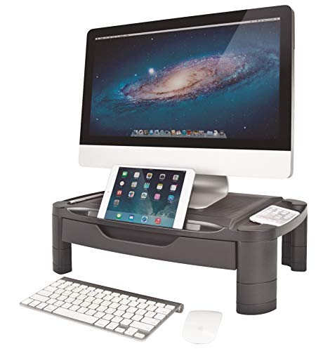 Ergoactive Height Adjustable Monitor Stand Riser With Storage