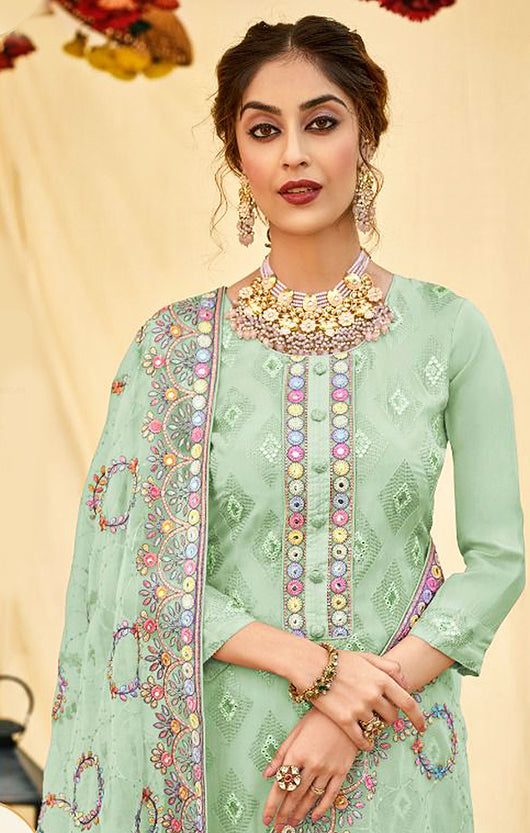 green colour combination dupatta