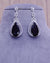 American Diamond Designer Earrings With Black Color Stone For Women (E653)