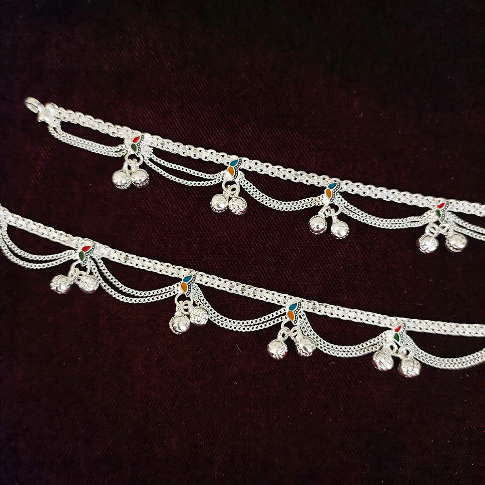 Silver Anklet 6.0 inches (Set of 2) - Design 175 – PAAIE