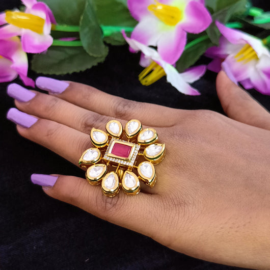 gold plated kundan