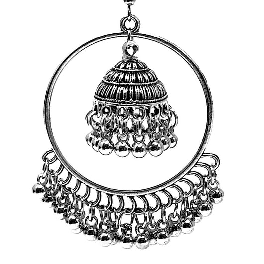 Silver Hoops with Small Bells (E416) – PAAIE