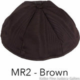 MR2 - Brown Kippah Bulk Kippot Moire
