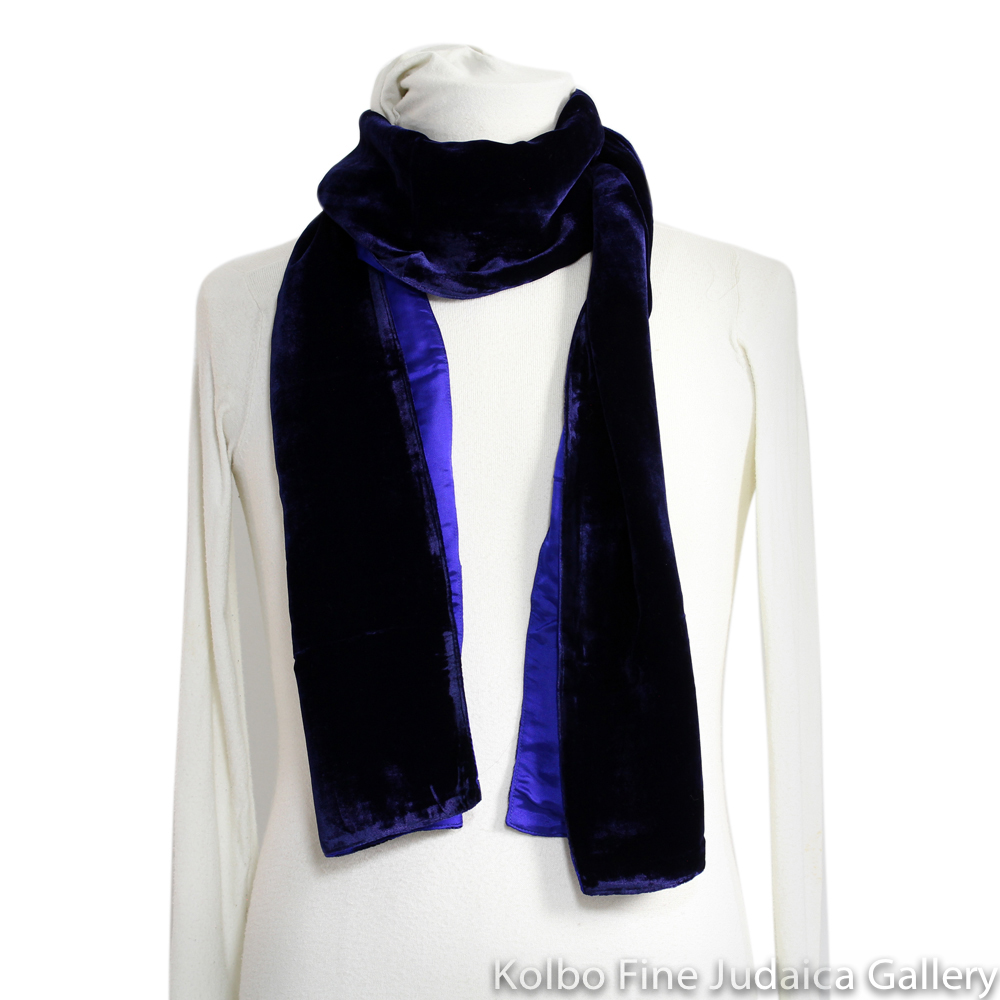 Midnight Navy Scarf | Women's Neck Scarf in Dark Navy Blue 