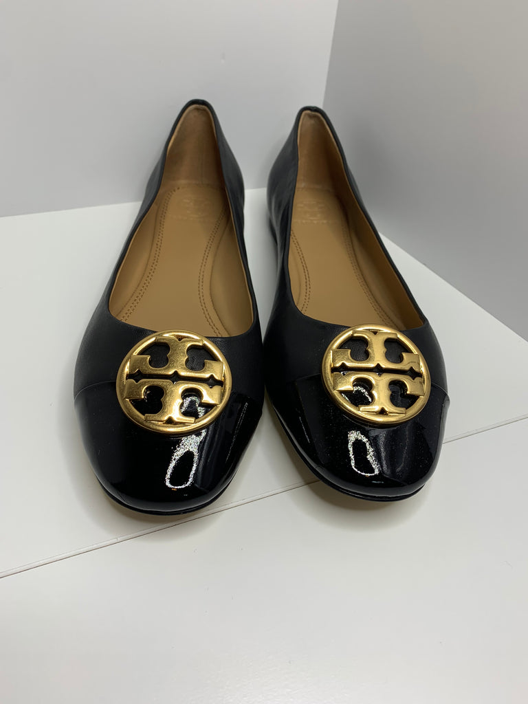 Tory Burch Chelsea Cap-Toe Ballet Flat Size  – MoMosCloset