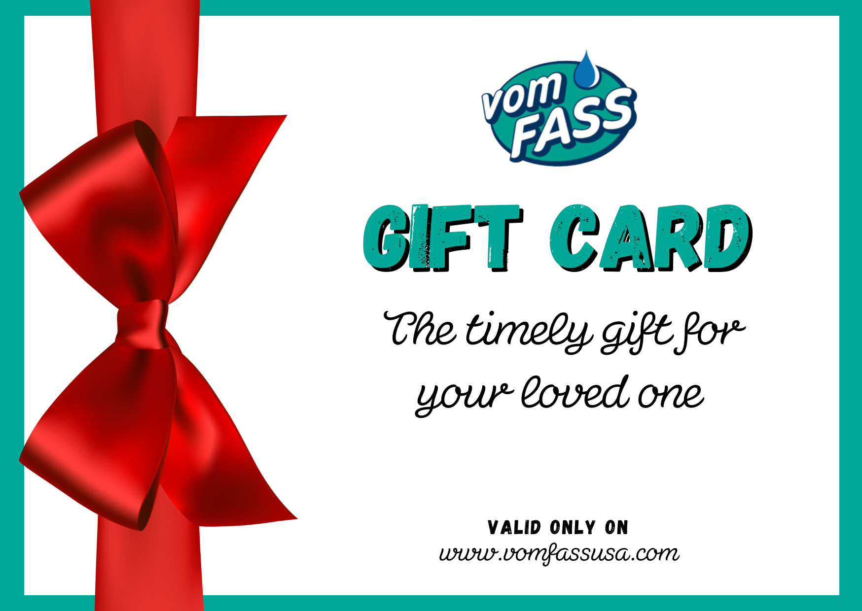 vomFASS eGift Card  Give the perfect gift for any occasion