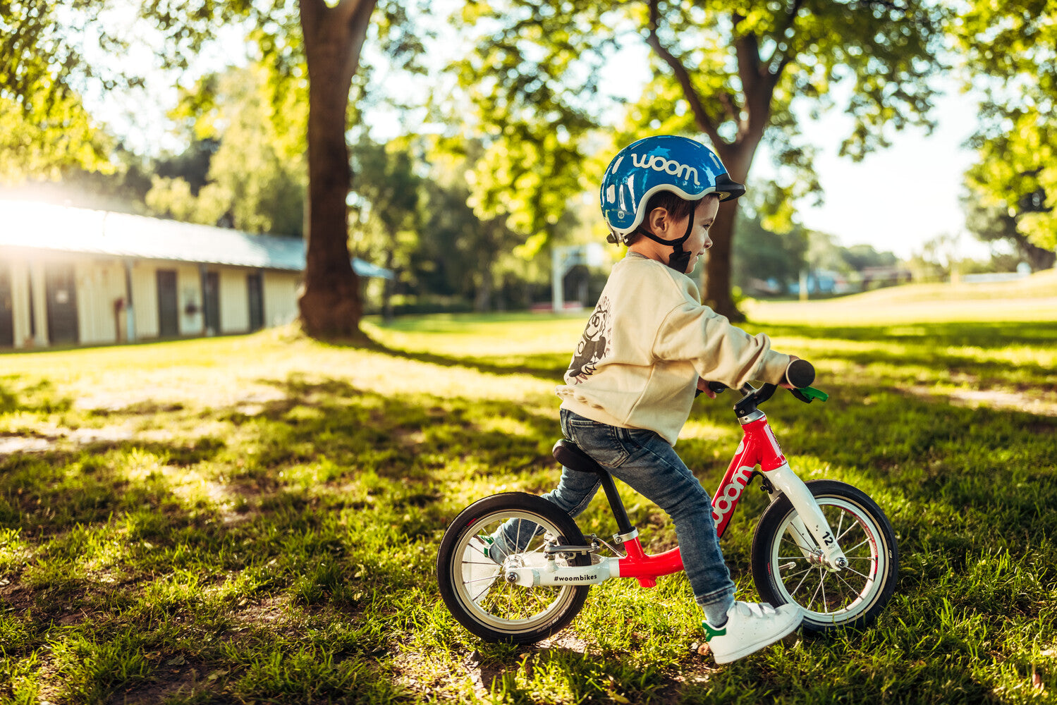 child riding a woom 1