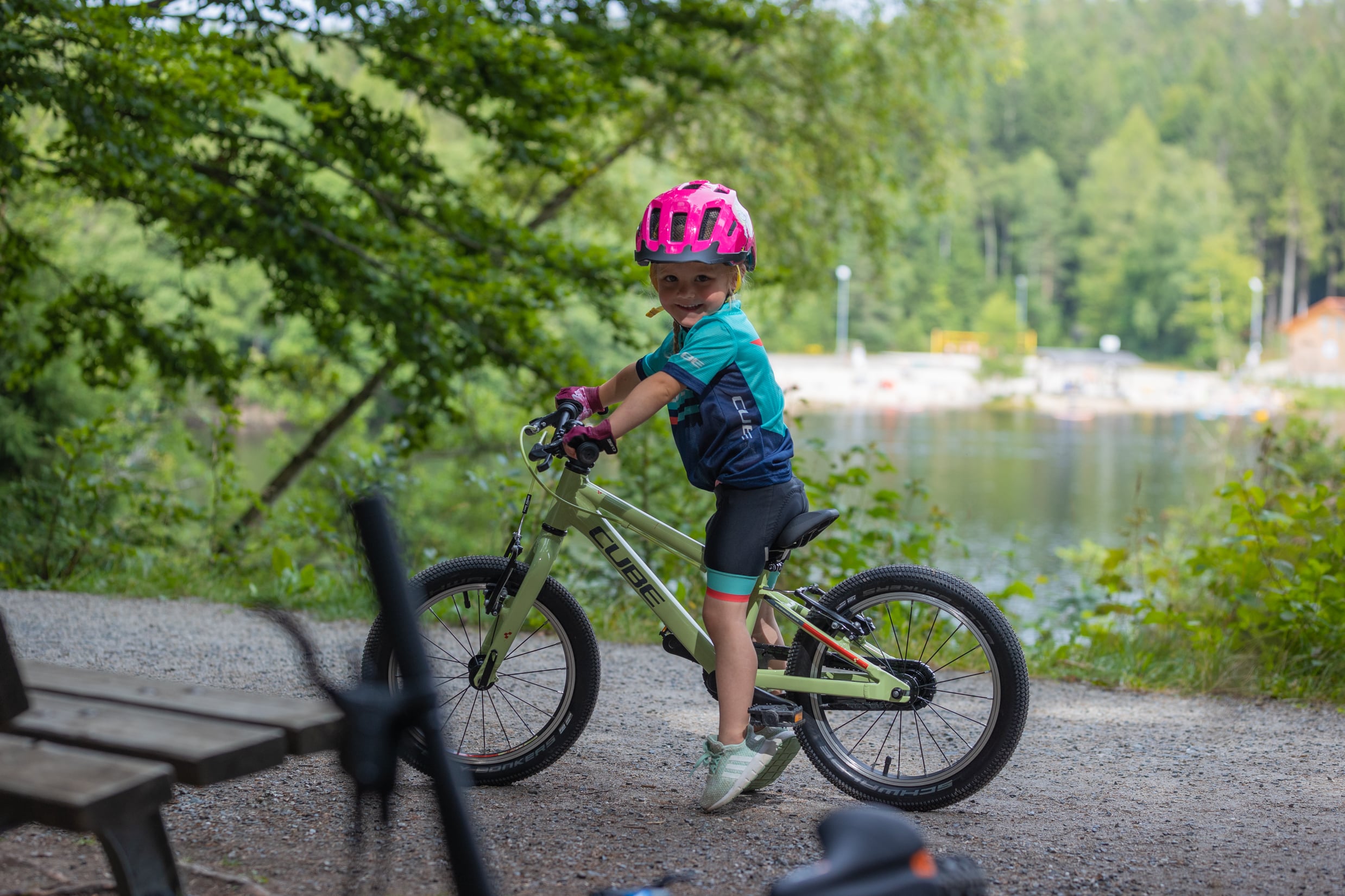 Child on cube mountain bike - Bike Club