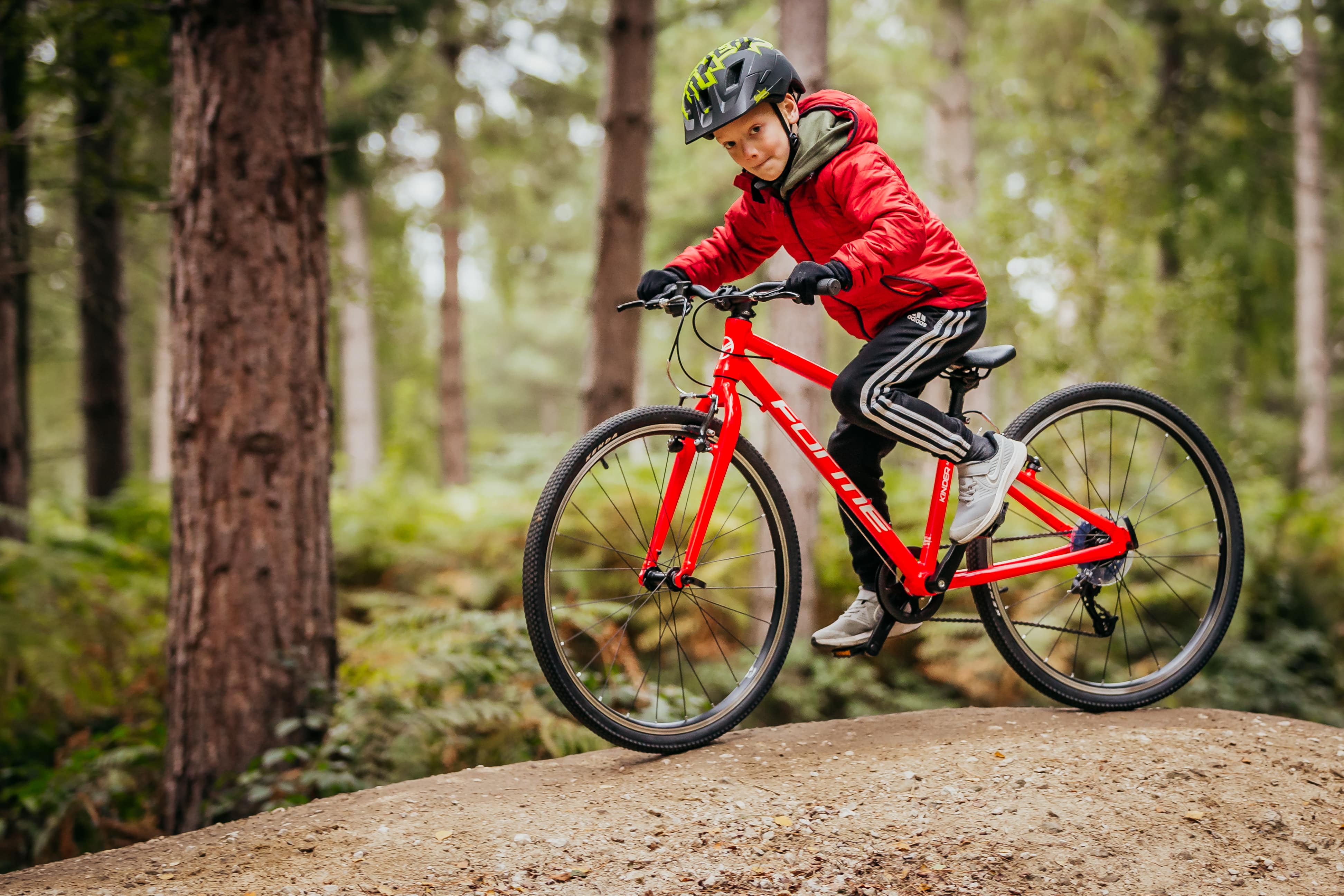 Child on red Forme Cubley bike - Bike Club