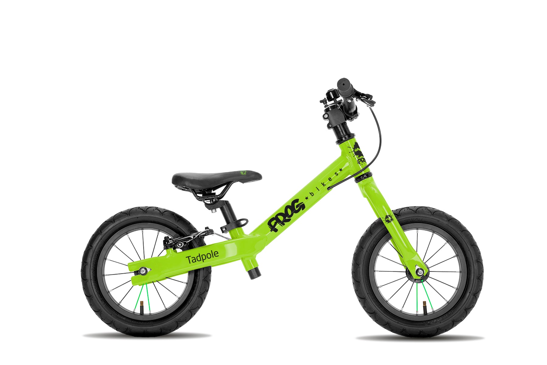 frog tadpole green - high quality kids bike