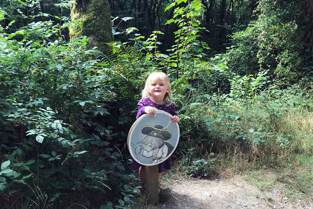 child in forest