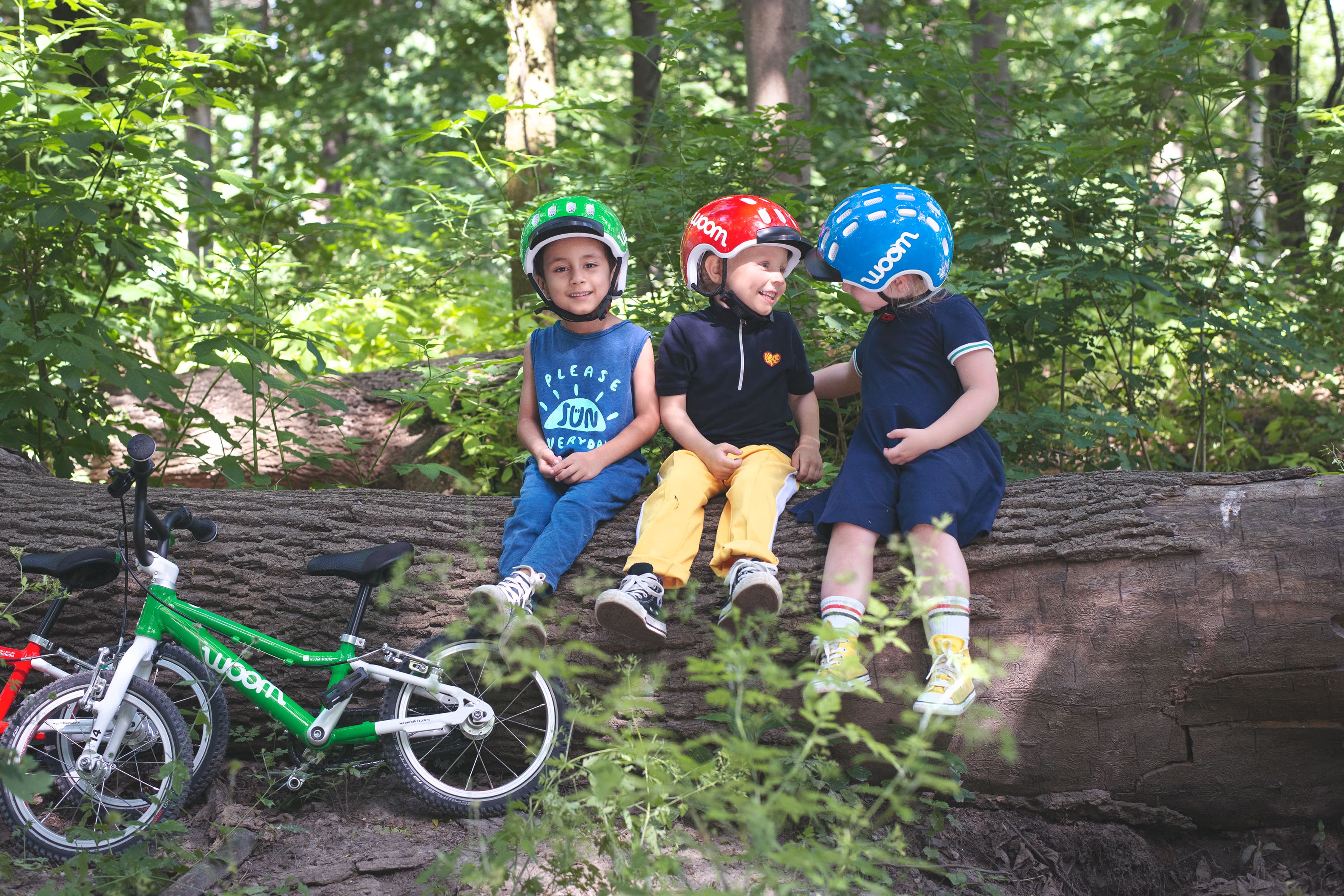 children with quality Woom bikes