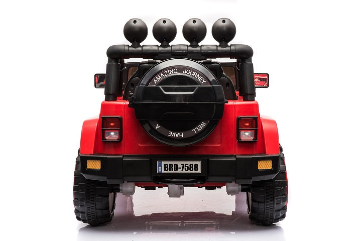 kidsquad mudslinger 12v riding toy in red