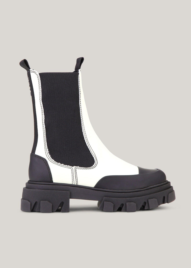 Ganni | Calf Leather Boots | Oyster Grey - One of a few 