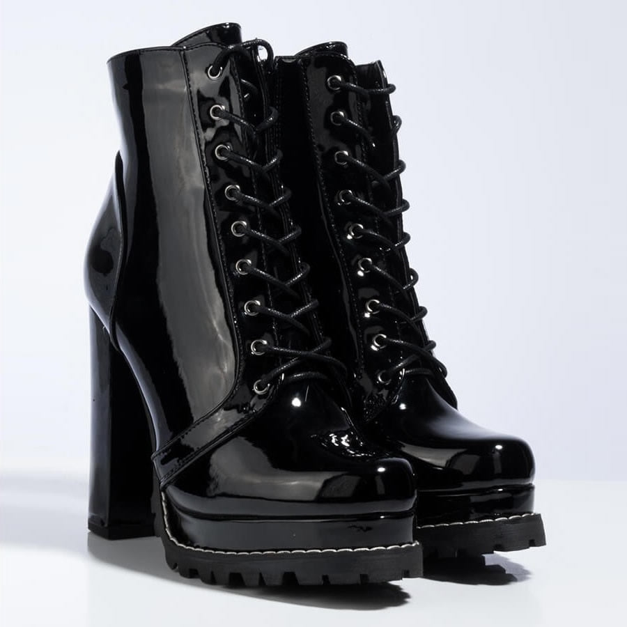 Lexi Luna Lace Up Ankle Boots – Black Heart Boutique