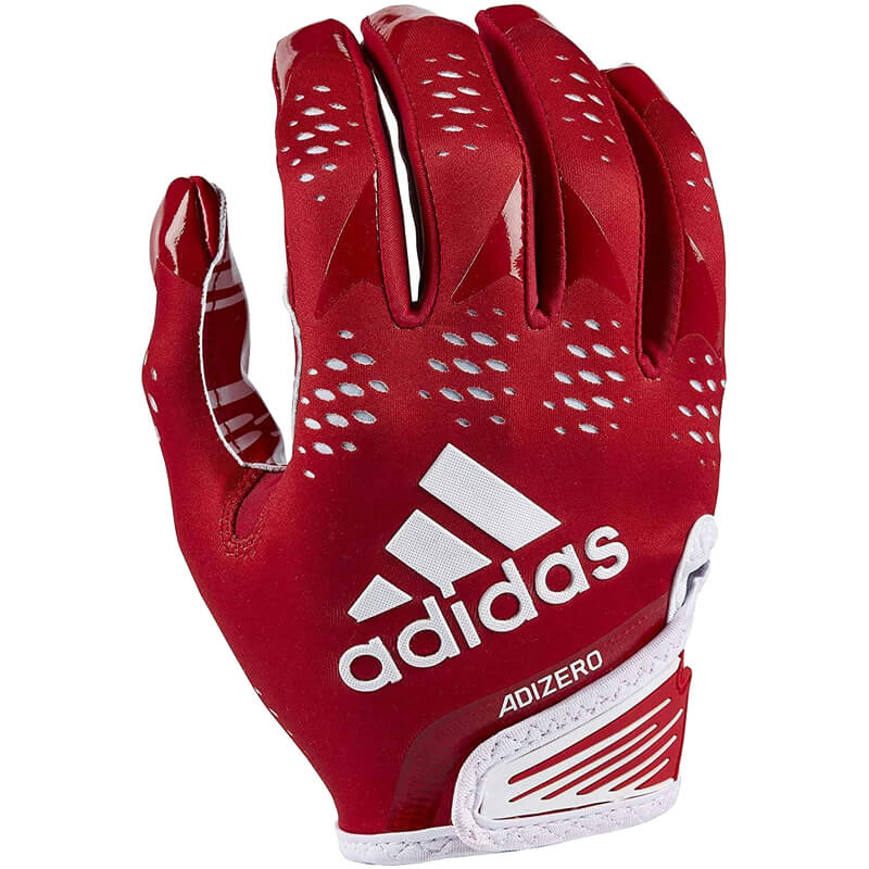 Adult Adidas Adizero 12 Football Receiver Gloves – BLACK/WHITE –