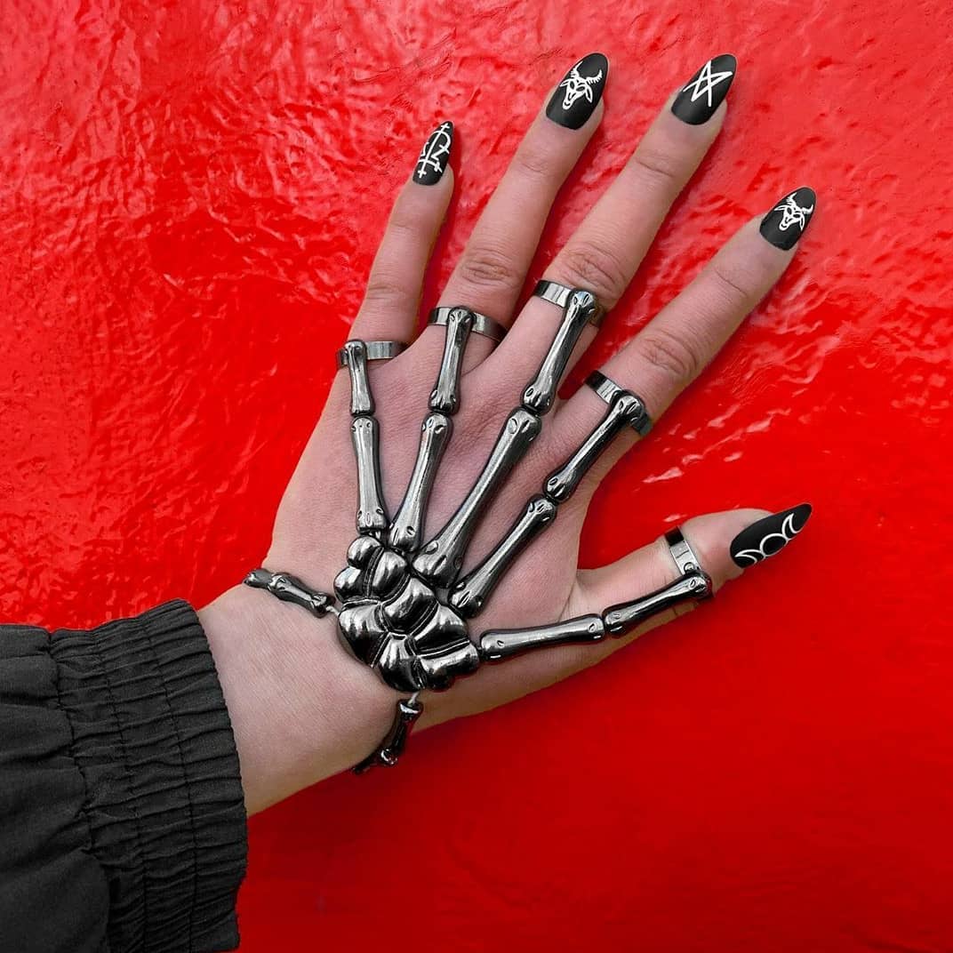 Hicarer 2 Pieces Halloween Wristband Skull Fingers Skeleton India | Ubuy