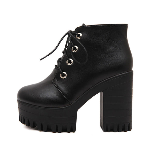 tough attitude platform booties