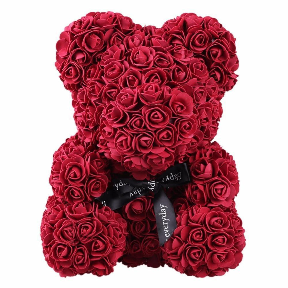 Luxury Rose Bear With T Box 25cm Madeofrose