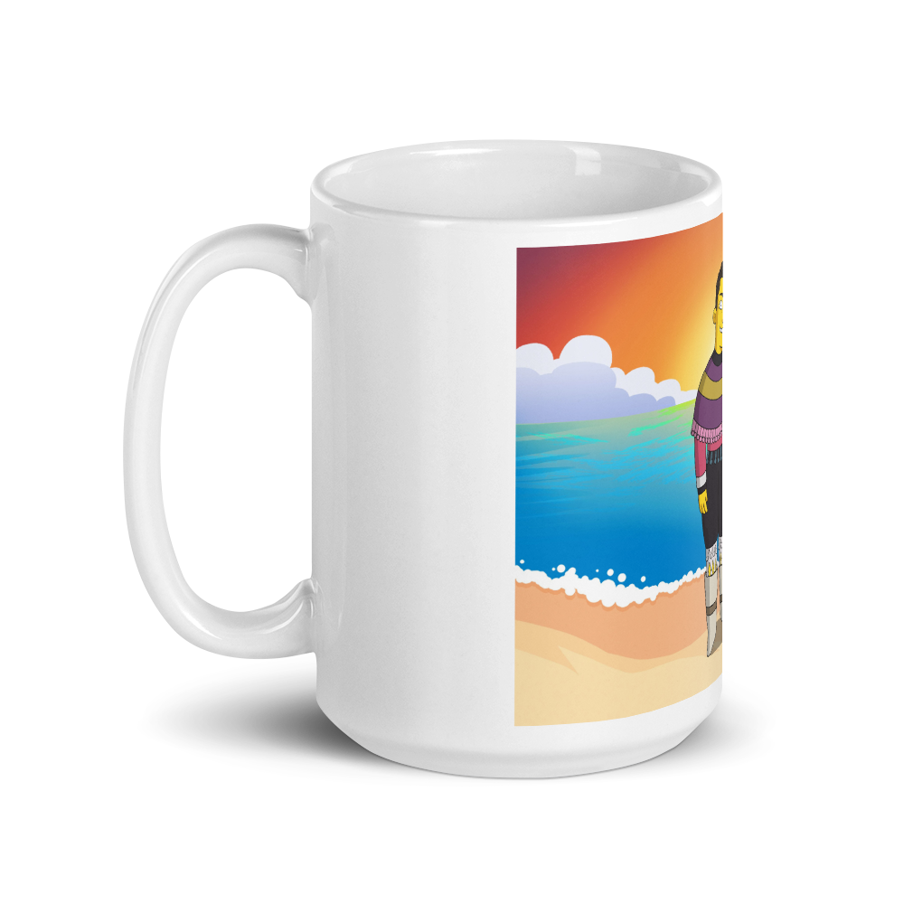 Download White Glossy Mug Turned Yellow Store