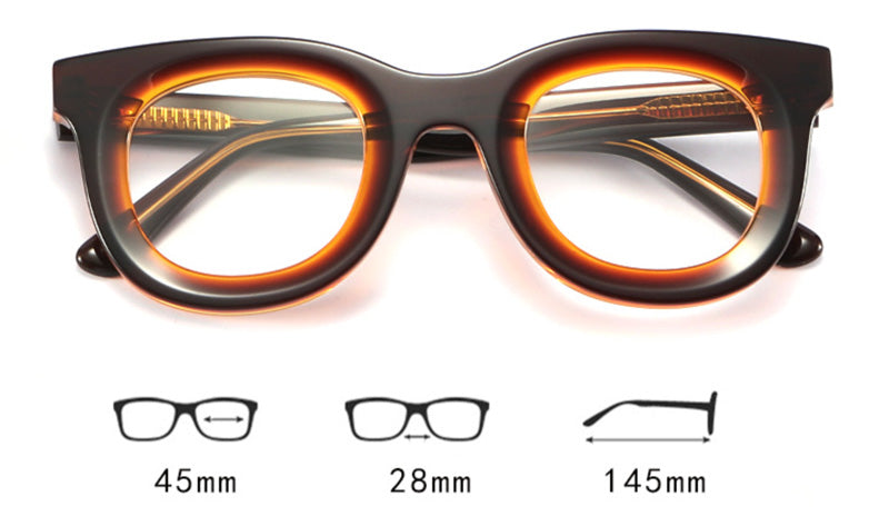 Alison Retro Acetate Glasses Frame – Fomolooo