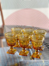 Load image into Gallery viewer, Set of 6 Vintage Indiana Glass Amber Glasses