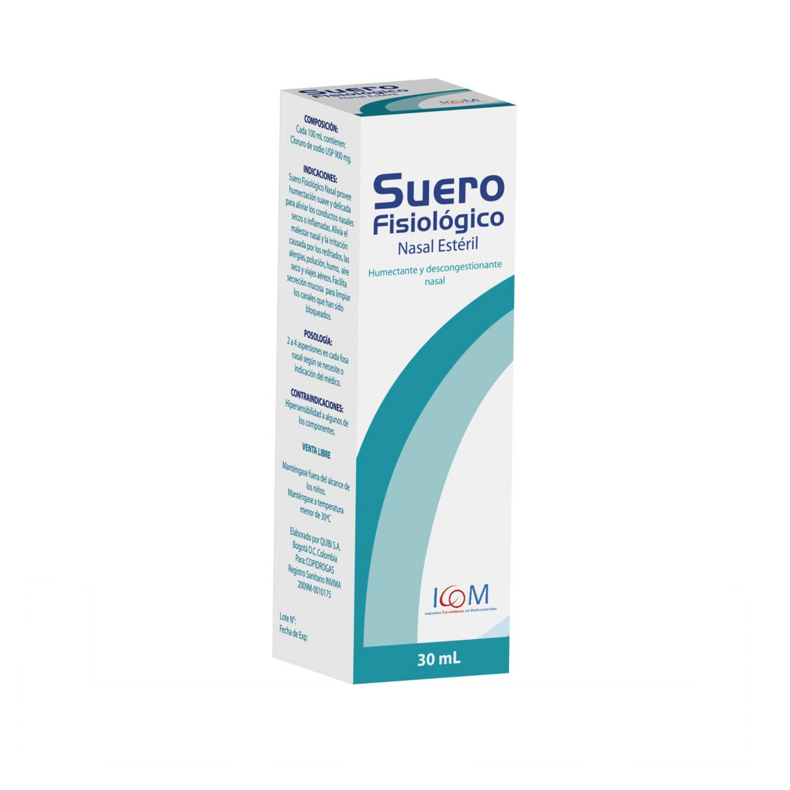 Suero Fisiológico Nasal Estéril 30 Ml Droguería Farma Economía 7755