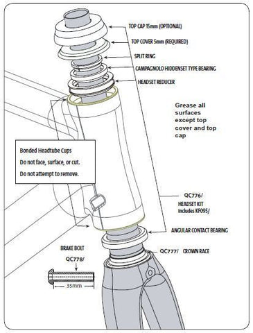 cannondale supersix headset assembly