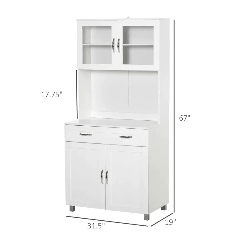 Microwave Stands : Modern 67" Kitchen Pantry & Hutch Cabinets
