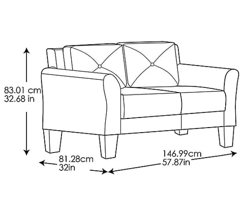 2 Seater Sofa : Grayson Micro-Fabric