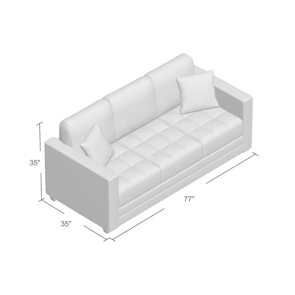 3 Seater Sofa: 77'' Upholstered Sofa