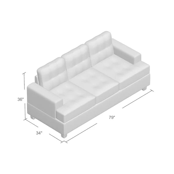 3 Seater Sofa: Balas 79'' Upholstered Sofa