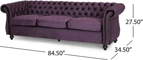 3 Seater Sofa : Chesterfield Modern Sofa Set