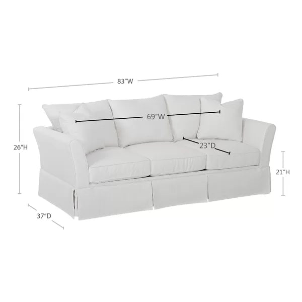 3 Seater Sofa: Shelby 83'' Upholstered Sofa