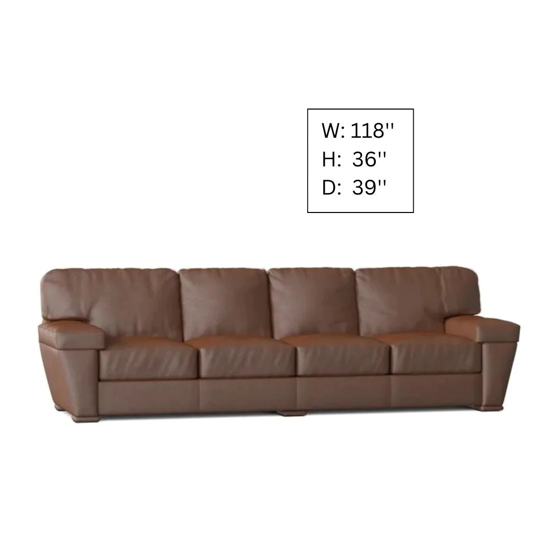 4 Seater Sofa Set ; 118'' Top Arm Sofa