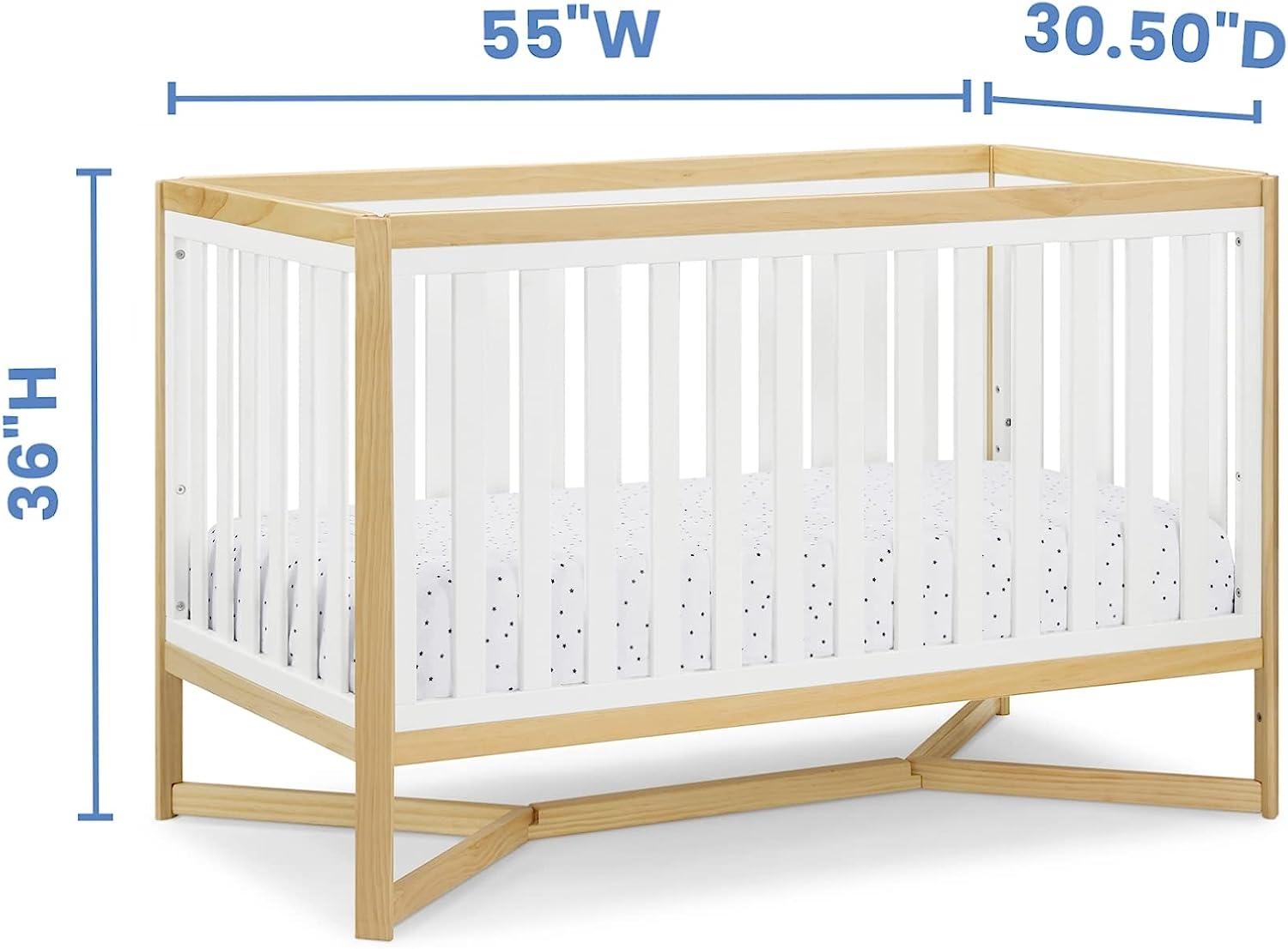 Cribs: 4-in-1 Convertible Crib