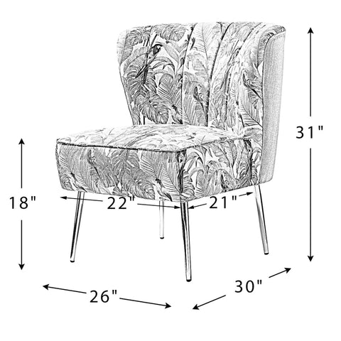 Accent Chair: 26'' Wide Tufted Side Chair