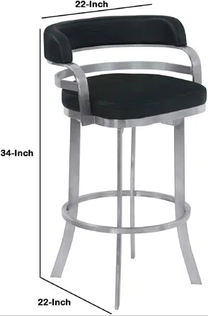 Bar Chairs: 26 in. Counter Height Metal Swivel Bar Stool