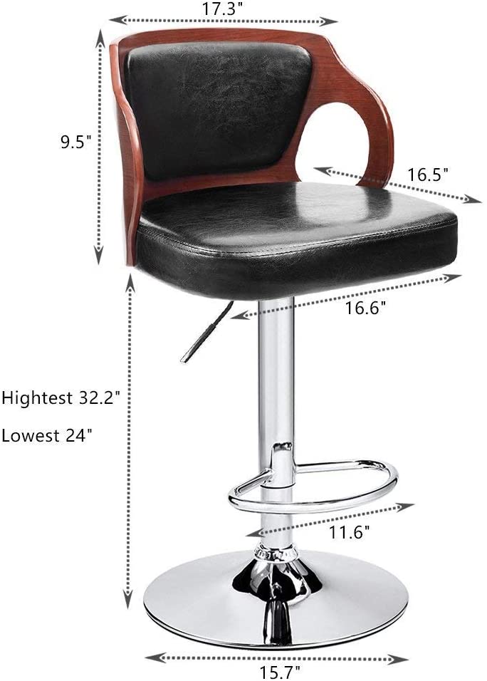 Bar Stool: Seat Extremely Comfy Bar Stool (Black)
