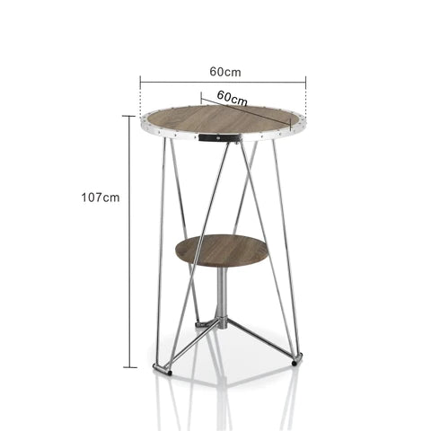 Bar Table: Bar Height 24'' Trestle Pub Table