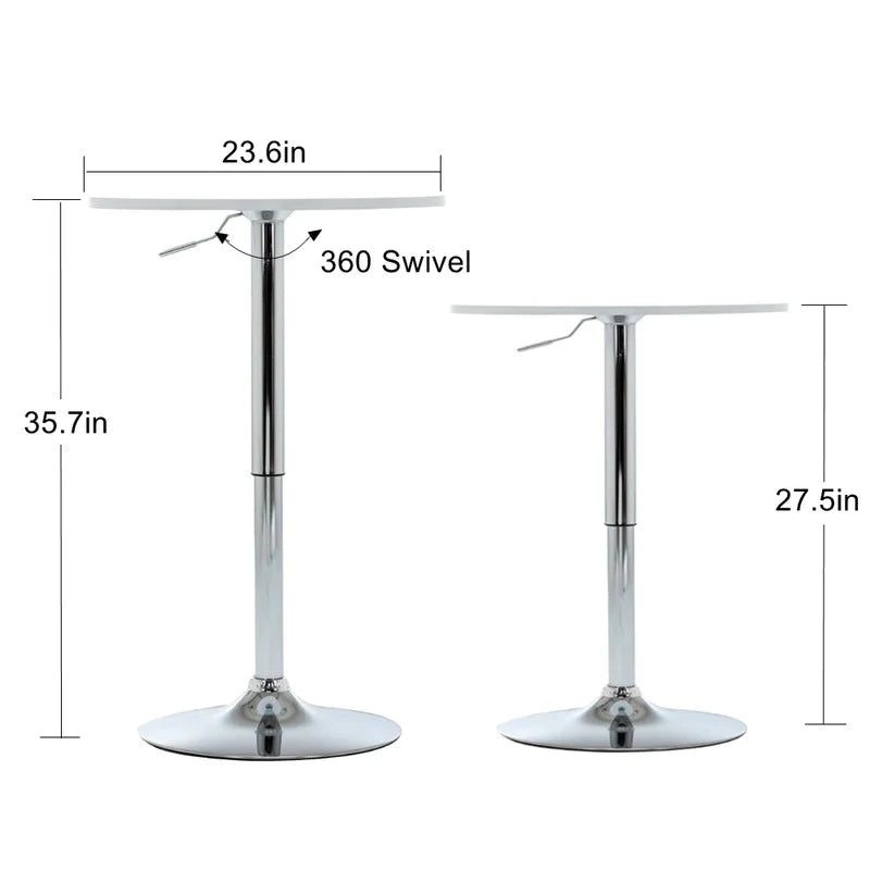 Bar Table: Counter Height 23.6'' Round Dining Table