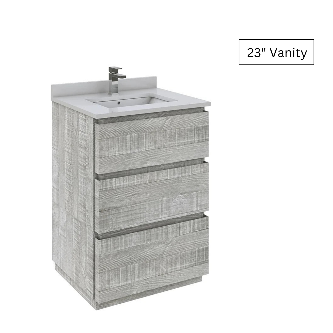 Bathroom Cabinets: Floor Standing 23" Single Bathroom Vanity Base Only