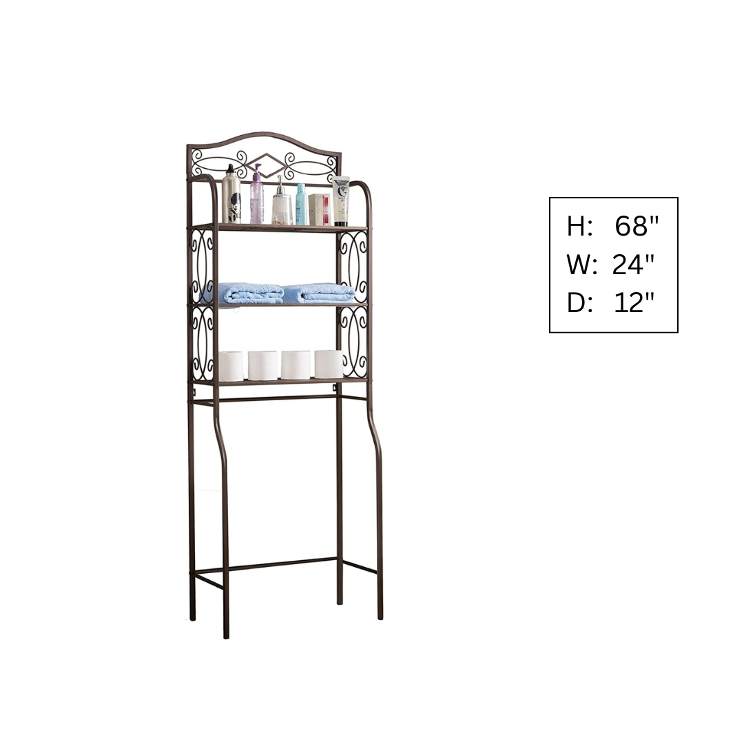 Bathroom Cabinets: Metal Bathroom Rack