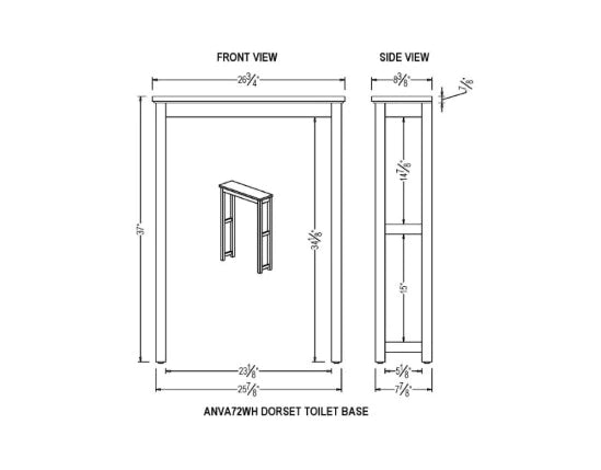 Bathroom Cabinets: The Toilet 3 Shelf Space Saver