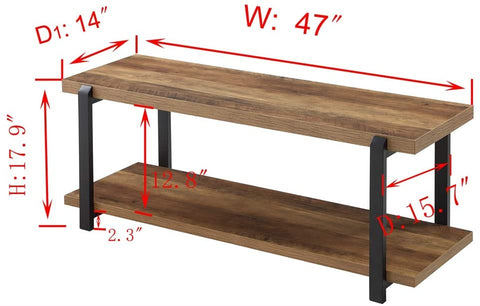 Benches: Rustic Oak Indoor Storage Bench, Shoe Rack With Seat