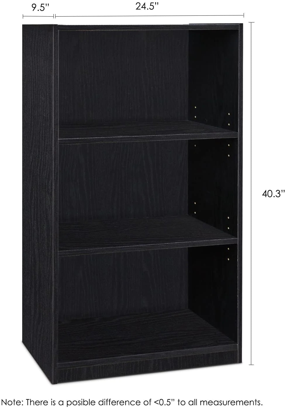Bookshelf: 3-Tier Adjust Shelf