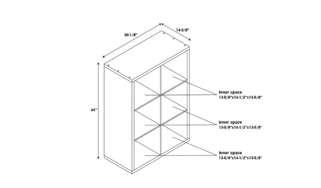 Bookshelf: 4-Cube Storage Cabinet Organizer