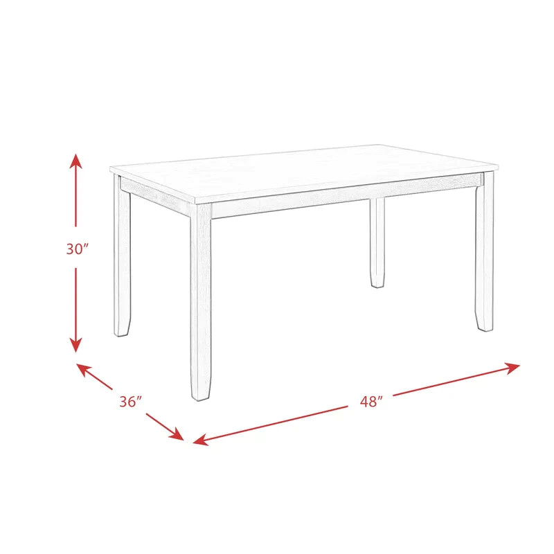 Breakfast Table: Solid Wood Breakfast Nook Dining Set