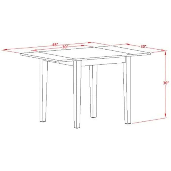 Breakfast Table: Straight Ladder-back Breakfast Nook Dining Table