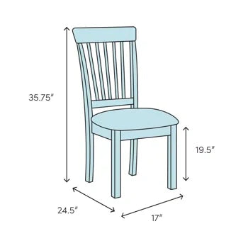 Cafe Chair: 19.5 in. Metal and Wood Restaurant Chair